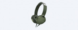 SONY  MDRX-B550AP Slúchadlá EXTRA BASS & DJ type-headband-zelená