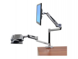 Ergotron WorkFit-LX Sit-Stand Desk Mount System-Montážna súprava (kĺbové rameno, žrď, rameno klá