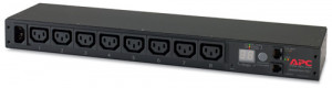 APC Rack PDU,Metered,1U,12A/208V,10A/230V,C14 -&gt; (8) C13 (AP7820B)