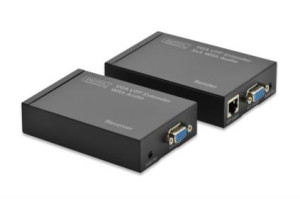Digitus VGA Video Extender Cat5 až 300 m,max. Rozlíšenie 1920x1200,Audio (DS-53400)
