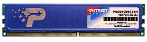 Patriot RAM DDR3 8GB SL PC3-12800 1600MHz CL11,chladič (PSD38G16002H)